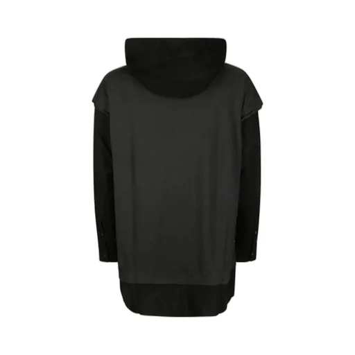 Mm6 Maison Margiela Long Sleeved Layered Hoodie