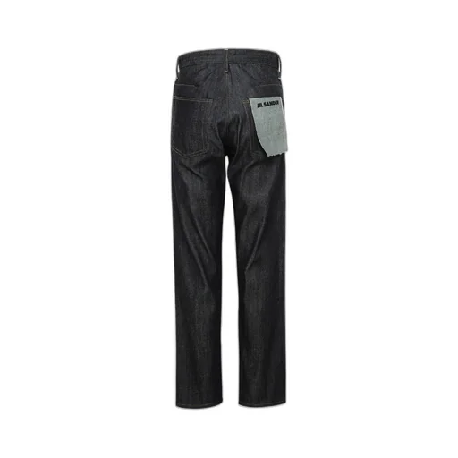 Jil Sander Contrast Stitching Tapered Jeans