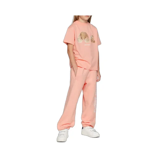 Palm Angels Kids Logo Printed Drawstring Track Pants