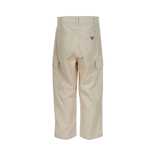 Emporio Armani Kids High Waist Corduroy Trousers