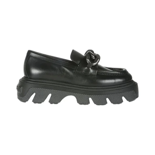 Casadei Chain-Link Slip-On Loafers