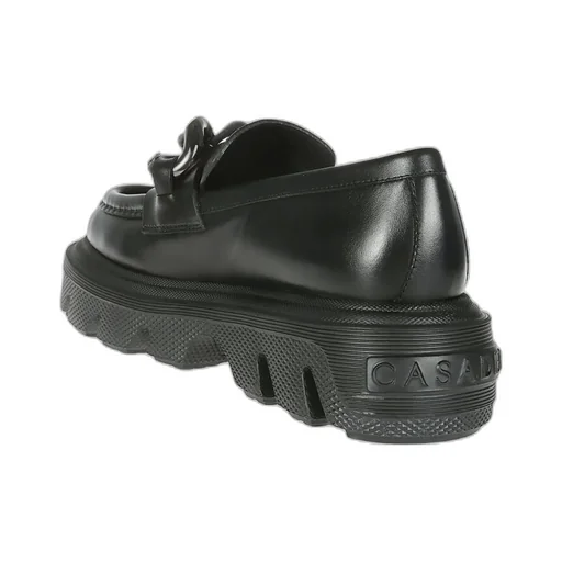 Casadei Chain-Link Slip-On Loafers