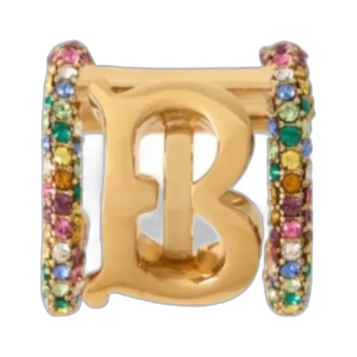 Monogram-Motif Ear Cuff