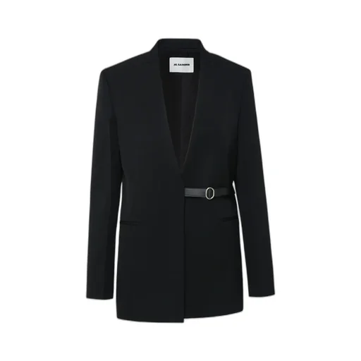 Jil Sander Single-Breasted V-Neck Tailored Jacket
