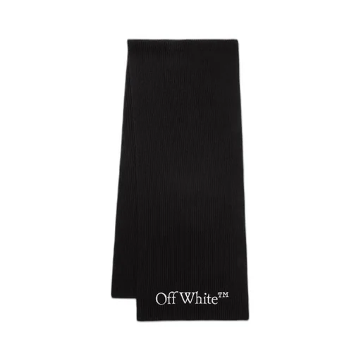 Off-White Bookish Logo Embroidered Scarf