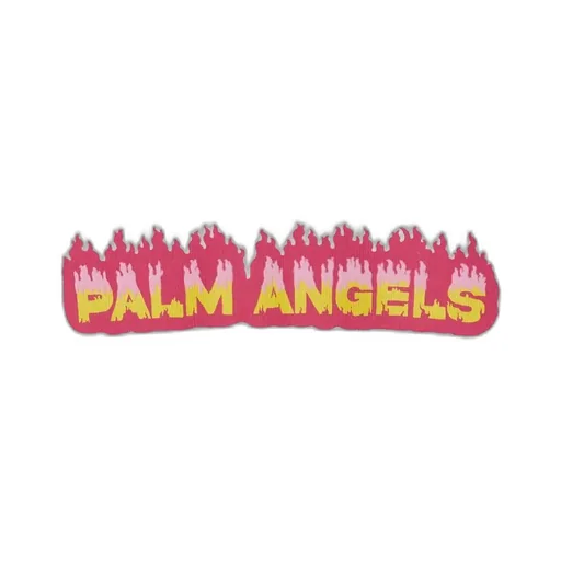 Palm Angels Kids Flames Logo-Printed Cropped Hoodie