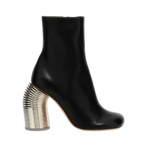 Off-White Zip Detailed Ankle Boots