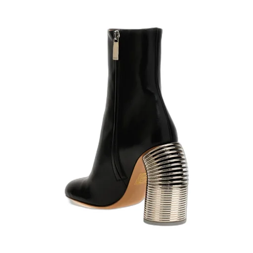 Off-White Zip Detailed Ankle Boots