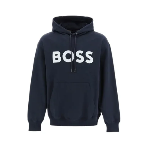 Boss Hugo Boss Logo Printed Drawstring Hoodie