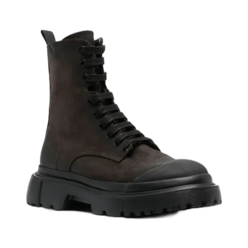 Hogan Anfibio Lace-Up Ankle Boots