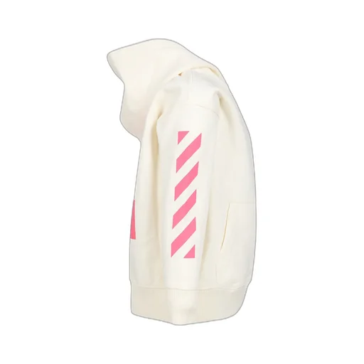 Off-White Kids Logo Printed Straight Hem Hoodie