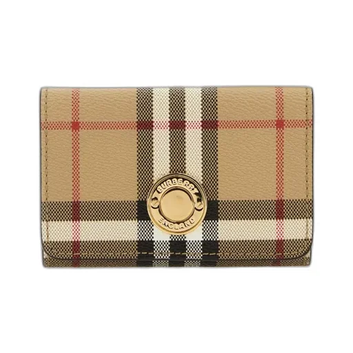Burberry Vintage Check-Printed Press-Stud Folded Wallet