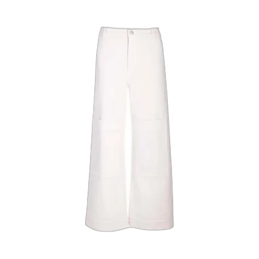 Multiple-Pockets High-Waisted Trousers