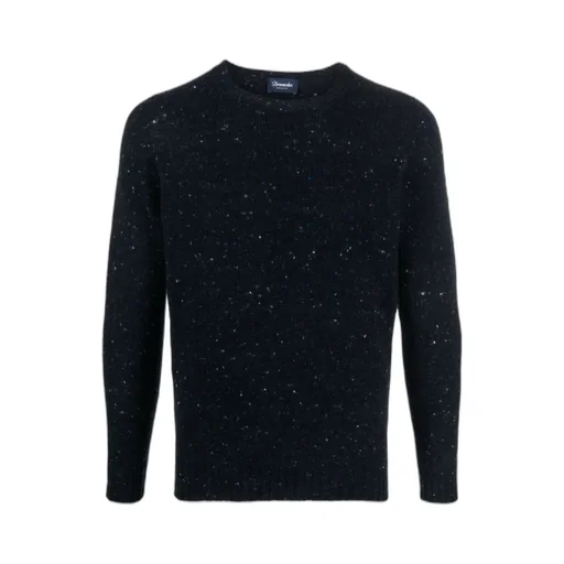 Crew-Neck Speckle-Knit Jumper