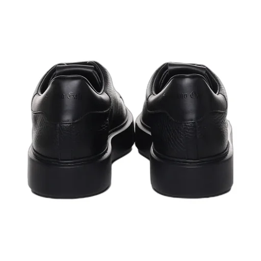 Pebbled Leather Low-Top Sneakers