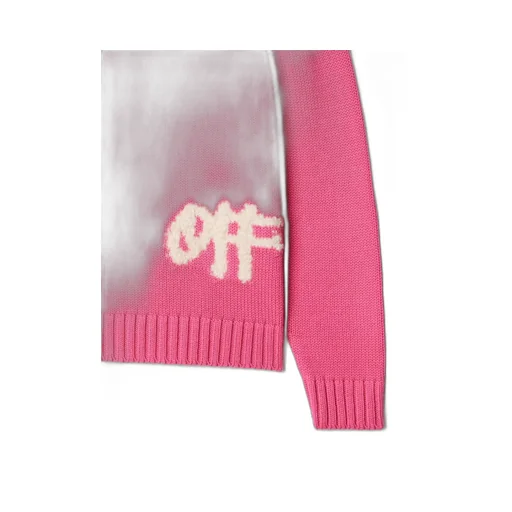 Off-White Kids Logo-Printed Crewneck Knitted Jumper