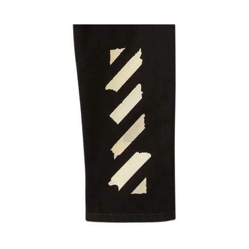 Off-White Kids Logo Printed Straight Leg Jeans
