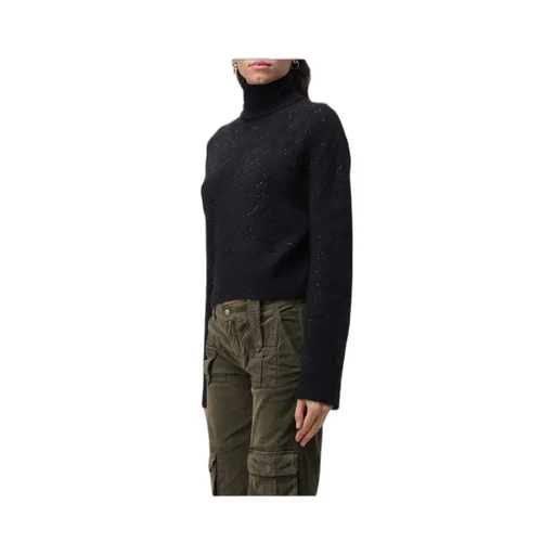 Blumarine Embellished Roll-Neck Knitted Jumper