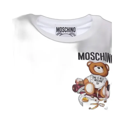 Moschino Logo Printed Crewneck T-Shirt