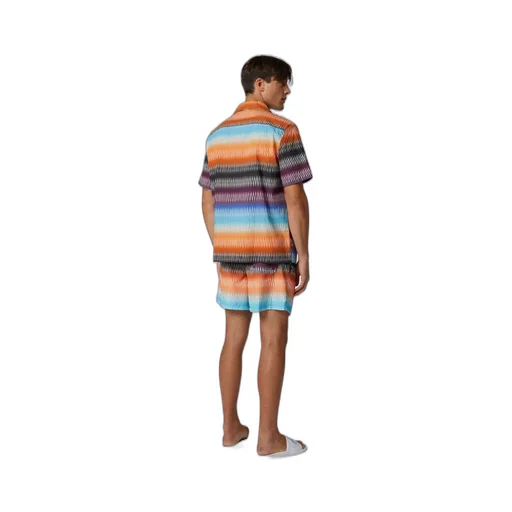 Gradient Chevron-Print Shirt