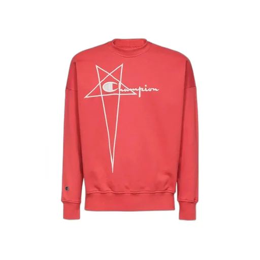 Rick Owens X Champion Logo Embroidered Crewneck Sweatshirt
