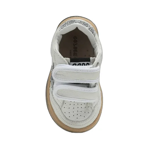 Golden Goose Kids Glitter-Detailed Round Toe Sneakers
