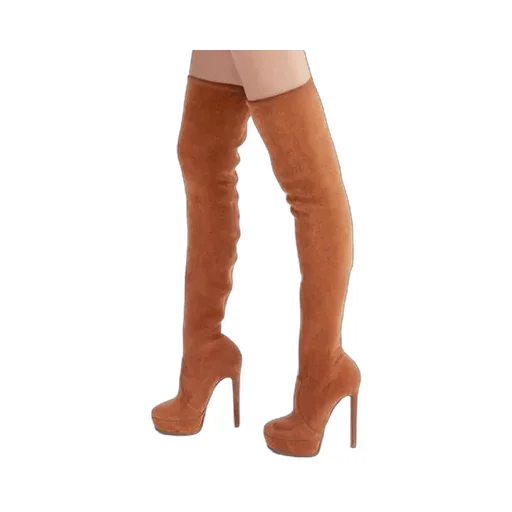 Flora 140Mm Above-Knee Platform Boots