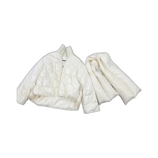 Scarf Quilted Down Jacket