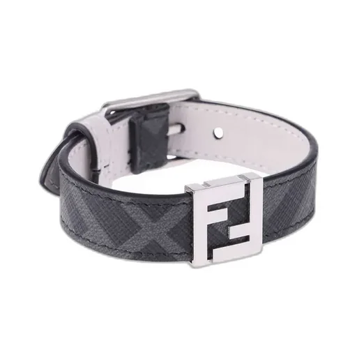 Grey Fabric Bracelet