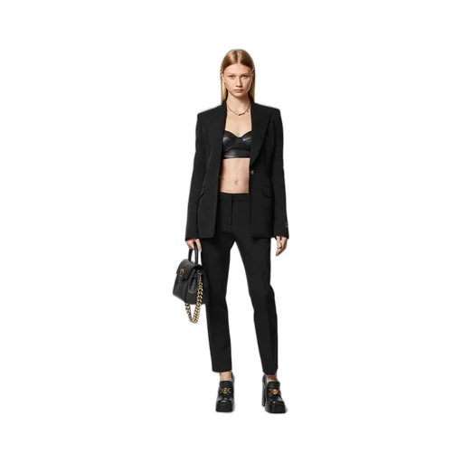 Medusa-Plaque Tailored Trousers