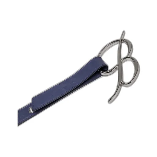 Logo-Buckle Leather Belt