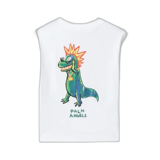 Dinosaur-Print Cotton T-Shirt