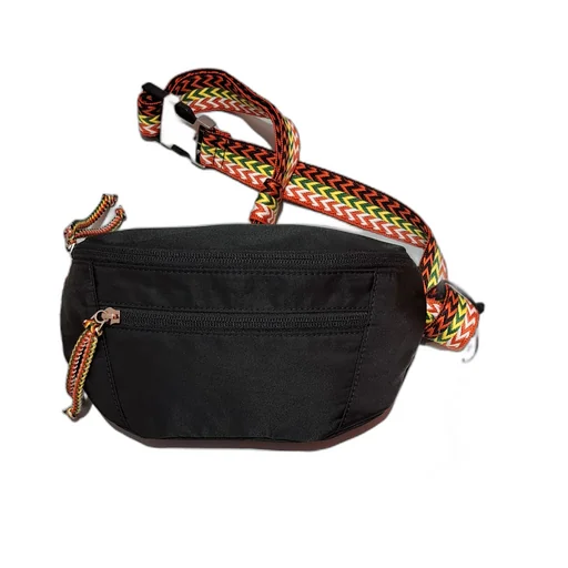 Lanvin Zigzag Embroidered Small Curb Belt Bag