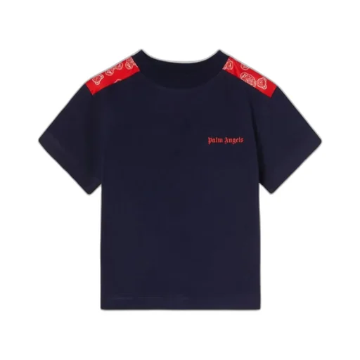Palm Angels Kids Logo-Embroidered Crewneck T-Shirt