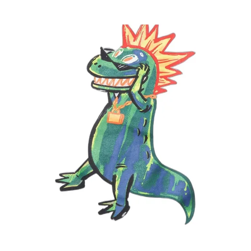 Dinosaur-Print Cotton T-Shirt