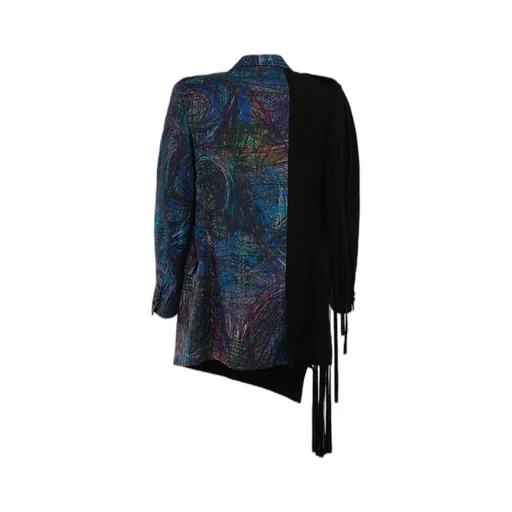Spliced Design Suit Jacket
