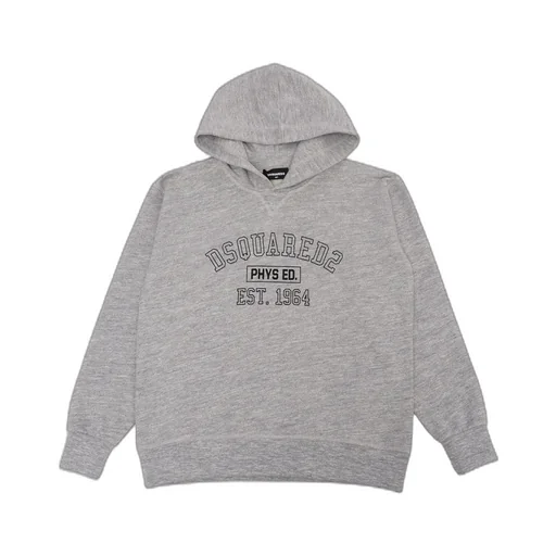 Dsquared2 Kids Logo Printed Straight Hem Hoodie