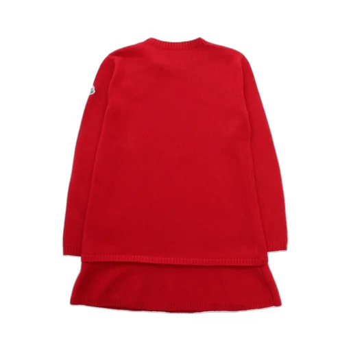 Moncler Enfant Logo Intarsia Knit Crewneck Dress