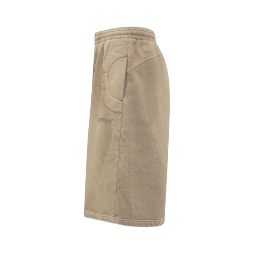 Off-White Logo Detailed High Waist Shorts