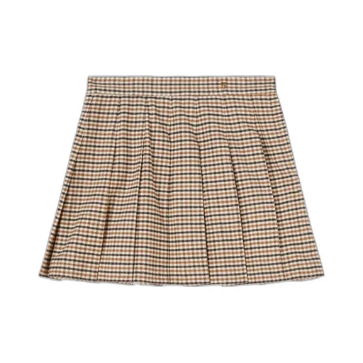 Palm Angels Checked High-Waisted Mini Skirt
