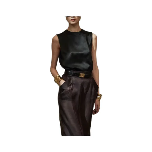 Saint Laurent Crewneck Sleeveless Tank Top