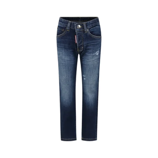 Logo Zipper Jeans