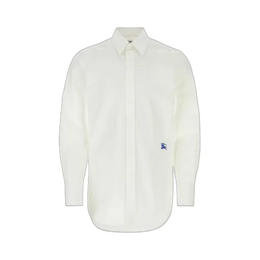 Burberry Logo Embroidered Button-Up Shirt
