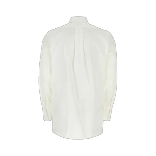 Burberry Logo Embroidered Button-Up Shirt