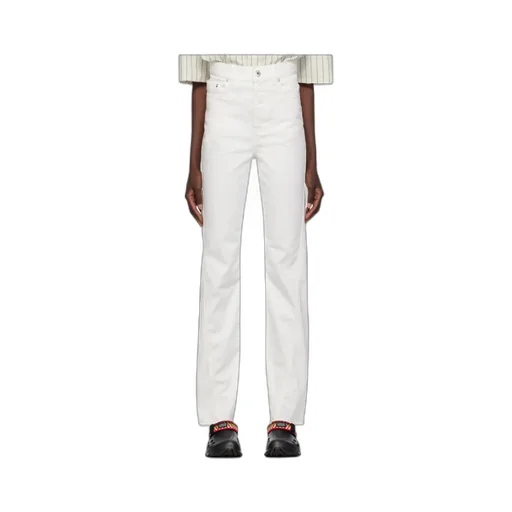 Lanvin Twisted Fringed Edge Jeans