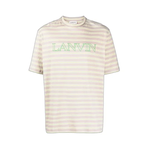 Striped Logo-Embroidered T-Shirt