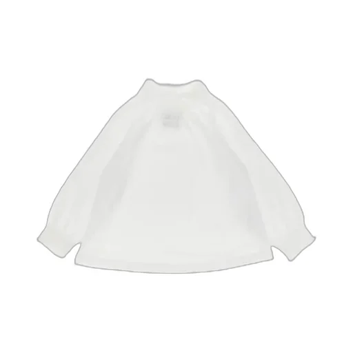 Douuod Kids Shirred-Collar Elasticated Cuffs T-Shirt