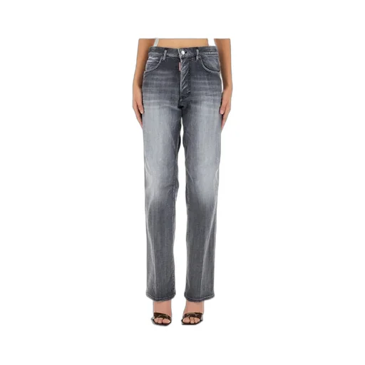 Dsquared2 Faded Effect Straight-Leg Jeans