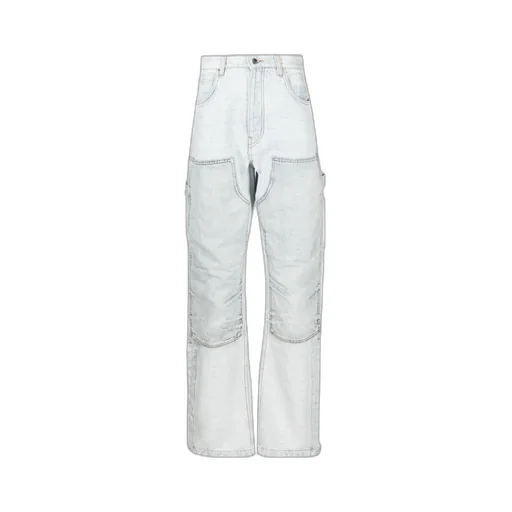 Jacquard Straight-Leg Carpenter Jeans