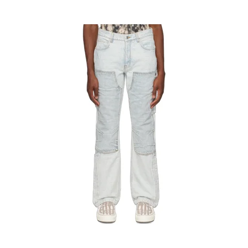Jacquard Straight-Leg Carpenter Jeans